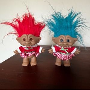 2 Ace Treasure Trolls 4 1/4”